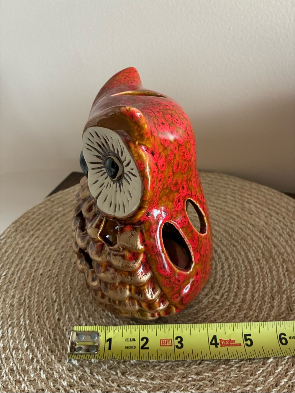 Hobby Lobby Metallic Ceramic Owl Candle Holder - Picture 3 of 8